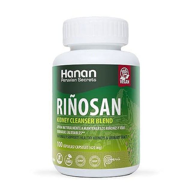 Hanan Rinosan Kidney Cleanser Blend | 100 Capsules | Naturally Aids in Supporting Healthy Kidney and Urinary Tract Function