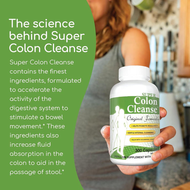 Health plus Super Colon Cleanse Original Formula, 300 Capsules, 75 Servings