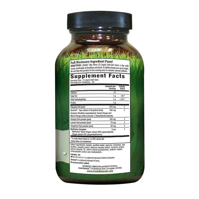 Irwin Naturals Stored Fat Belly Burner - 120 Liquid Softgels
