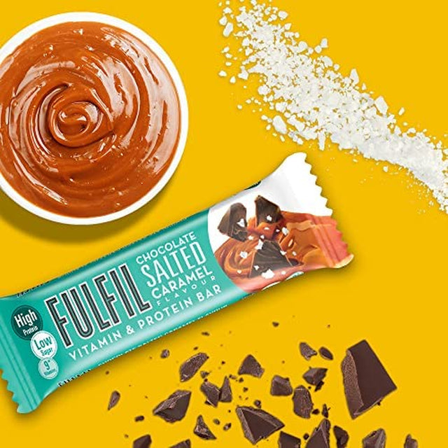 Fulfil Chocolate Salted Caramel Vitamin and Protein Bar, 825 G