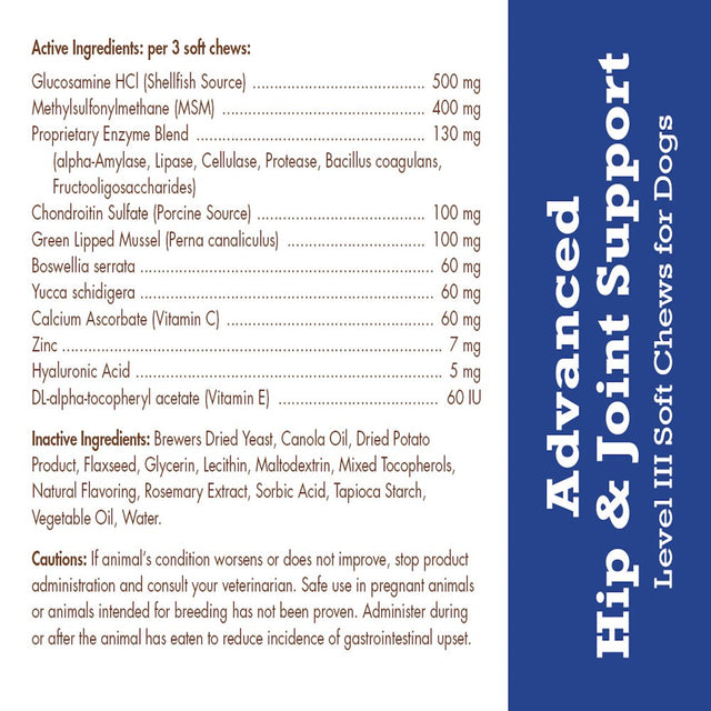 Healthy Breeds Cockapoo Advanced Hip & Joint Support Level III Soft Chews for Dogs 120 Count