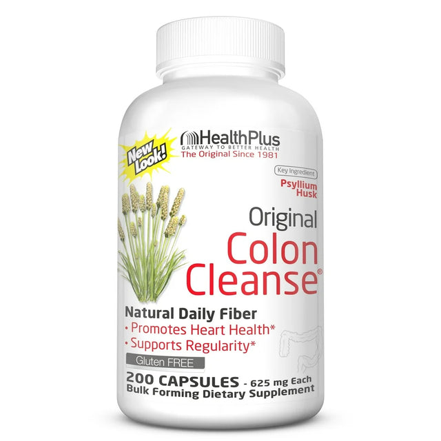 Health plus Colon Original Cleanse Capsules, 200 Ct, 4 Pack