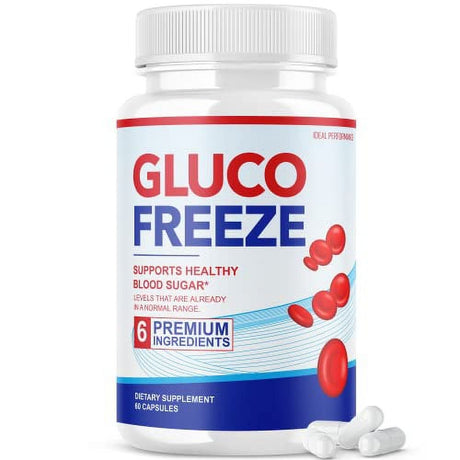 Glucofreeze the Original Premium Blood Sugar Support Dietary Supplement (60 Capsules)