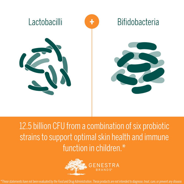 Genestra Brands HMF Child | Probiotic Formula to Support Healthy Gut Flora | 30 Chewable Tablets | Blackcurrant Flavor