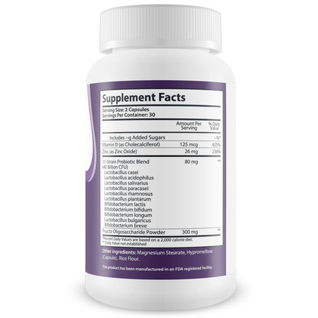 Gerdlife Probiotic 3 11 Pro - Our Best Probiotic Acid Reflux Relief Supplements - 11 Premium Probiotic Strains - Probiotic Support for Gut Health to Help Aid Natural Gerd Relief - Acid Reflux Pills