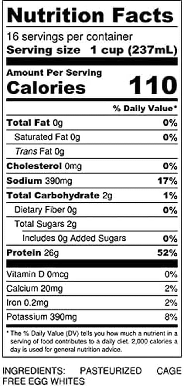 2 Gallons Plain Original Muscleegg Liquid Egg Whites (Cage-Free)