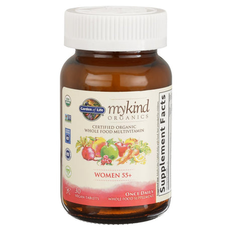Garden of Life Mykind Organics Women’S 55+ Multivitamin | Once Daily | 30Ct