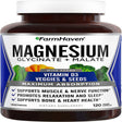 Farmhaven Magnesium Glycinate & Malate Complex W/Vitamin D3, 100% Chelated for Max Absorption, Vegetarian Bone Health, Nerves, Muscles, 120 Capsules, 60 Days Magnesium 120 Count (Pack of 1)