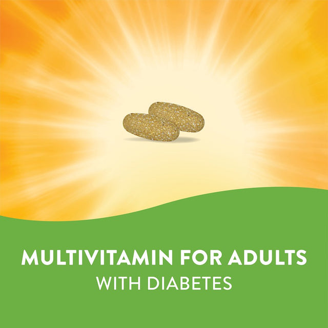 Alive! Diabetic Multivitamin, Nutritional Support for Adults with Diabetes, B-Vitamins, Unisex, 60Ct