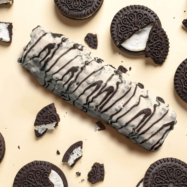 FITCRUNCH Snack Size Protein Bars, Designed by Robert Irvine, World’S Only 6-Layer Baked Bar, 3G of Sugar & Soft Cake Core (18 Bars, Milk and Cookies)