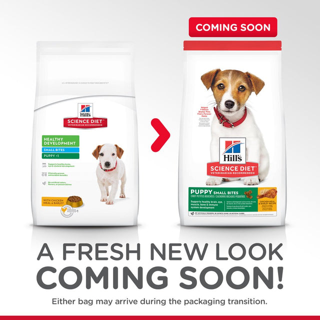 Hill'S Science Diet Puppy Small Bites Chicken Meal & Barley Recipe Dry Dog Food, 15.5 Lb Bag