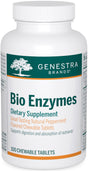 Genestra Brands Bio Enzymes | Complete Digestive Enzymes Formula in Chewable Tablets | 100 Chewable Tablets | Natural Peppermint Flavor