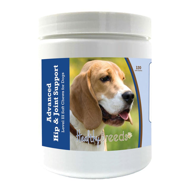 Healthy Breeds Beagle Advanced Hip & Joint Support Level III Soft Chews for Dogs 120 Count