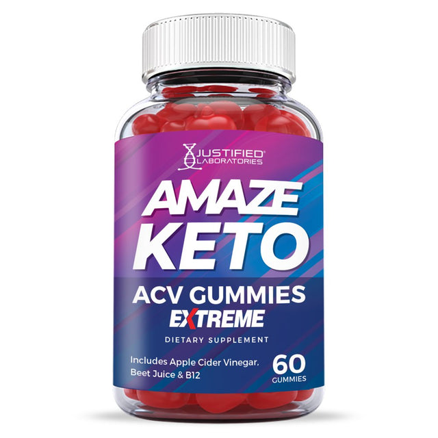 Amaze Keto Extreme ACV Gummies 2000Mg Dietary Supplement 60 Gummys