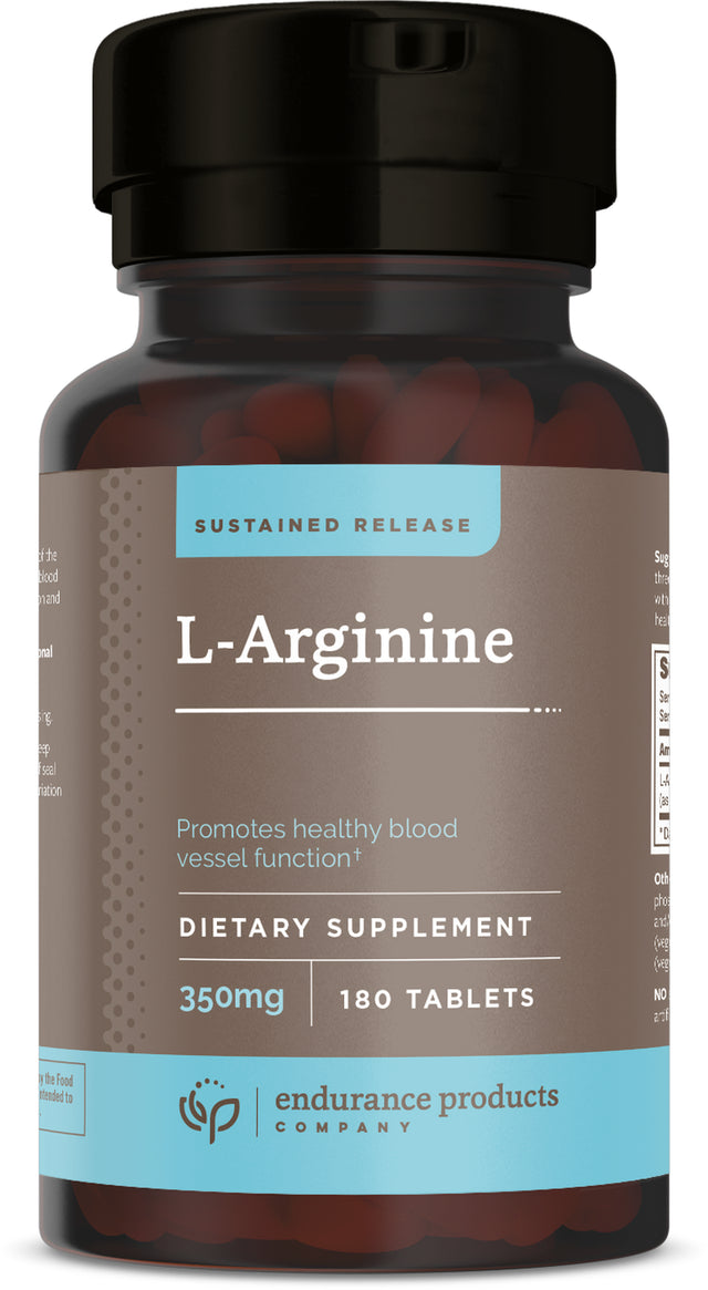 L - Arginine - 350Mg Sustained Release Dietary Supplement for Optimal Absorption - Nitric Oxide Precursor* , 60 Tablets - Endurance Products Company