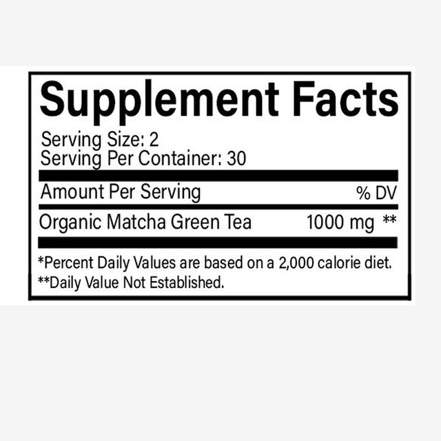 Ileaf Naturals Matcha Green Tea Ceremonial-Grade - 60 Veggie Capsules
