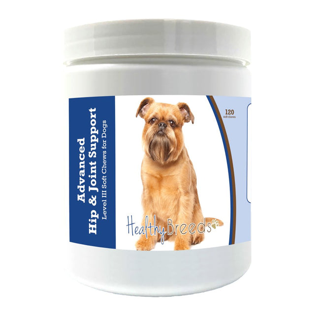 Healthy Breeds Brussels Griffon Advanced Hip & Joint Support Level III Soft Chews for Dogs 120 Count