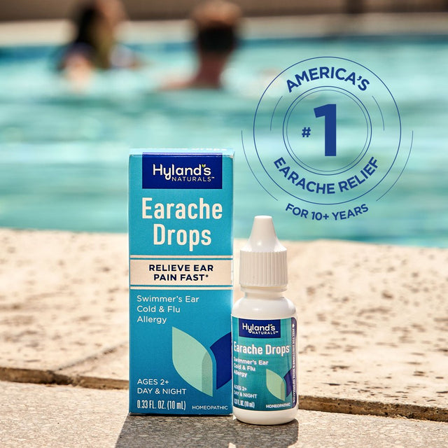 Hyland'S Earache Drops, Natural Relief of Earaches, Swimmers Ear and Allergies, 0.33 Oz