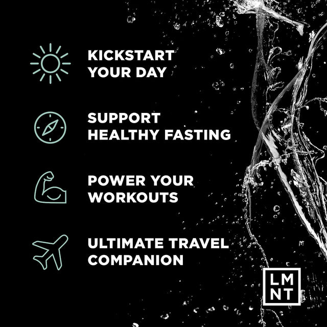 LMNT Zero-Sugar Electrolytes - Raw Unflavored Salt - Hydration Powder Packets | No Artificial Ingredients | Keto & Paleo Friendly | 30 Sticks