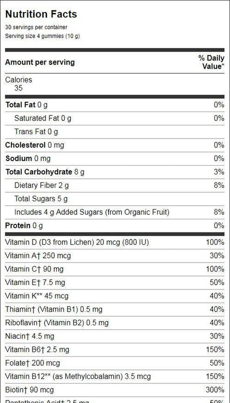 Garden of Life Mykind Organics Kids Gummy Multi, 120 Organic Fruit Chews