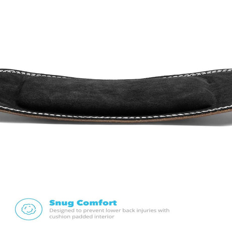 Hemori Genuine Cowhide Leather Pro Weight Lifting Belt for Men and Women | Durable Comfortable & Adjustable with Buckle | Stabilizing Lower Back Support for Weightlifting