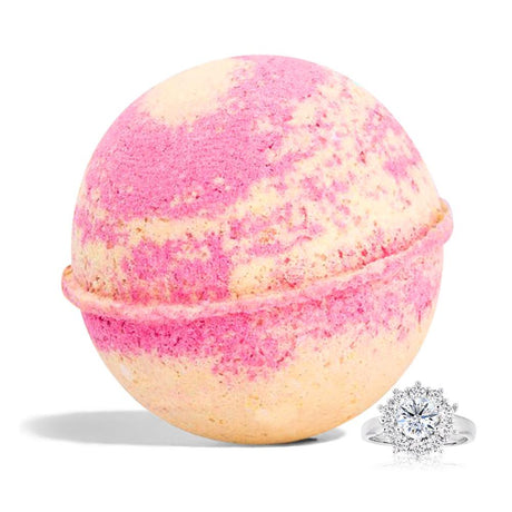 Ivy & Bauble Handmade Tropical Fruit Scent Jewelry Bath Bombs with Surprise Ring|Made in USA | No Paraben, No Preservatives, No Phosphate| Therapeutic Moisturizer for Bubble & Spa Bath| 8Oz- Size 5