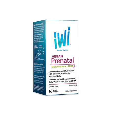 Iwi Algae-Based Vegan Prenatal with DHA, 30 Ct