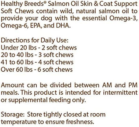 Healthy Breeds Chinese Shar Pei Salmon Oil Soft Chews 90 Count