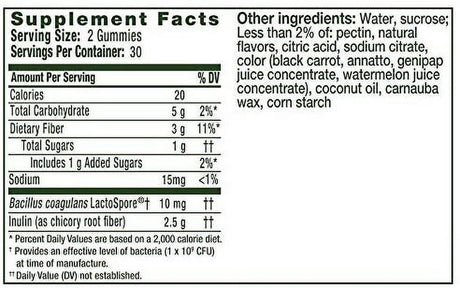 Align Dualbiotic, Prebiotic + Probiotic for Men and Women, Help Nourish and Add Good Bacteria for Digestive Support, Natural Fruit Flavors, 60 Gummies