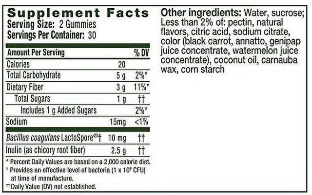 Align Dualbiotic, Prebiotic + Probiotic for Men and Women, Help Nourish and Add Good Bacteria for Digestive Support, Natural Fruit Flavors, 60 Gummies