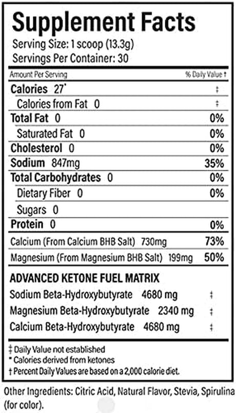 Ketond Exogenous Ketones Advanced Blend Drink Ketones for Rapid Weight Loss - Best Fuel for Energy, Mental Performance and Weight Loss - Aloha Punch (30 Servings)