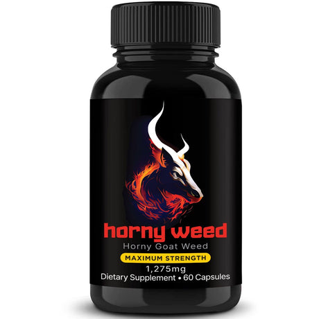 Horny Goat Weed, Men'S Performance Pills | 60Ct Testosterone Booster for Energy, Performance | Sexual Health Sexual Supplement, 3X Strength Sex Drive Pill