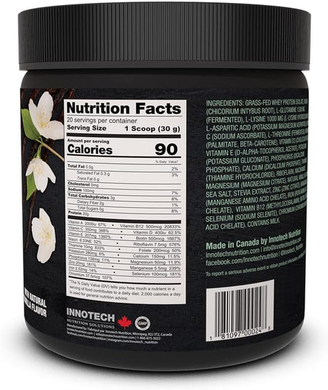 INNOTECH Nutrition: Naturepro (Whey + from Grass Fed Cows), Vanilla - 600 G