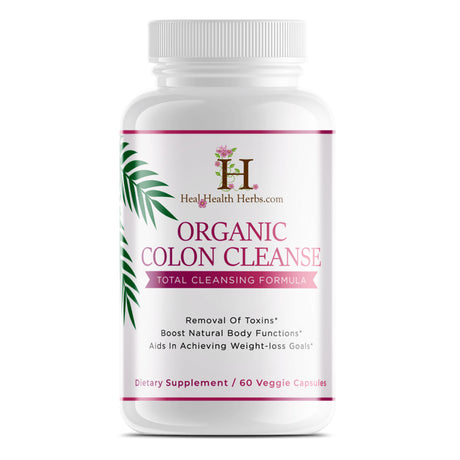 Heal Health Health , Organic Colon Cleanse , 60 Veggie Capsules , 5Oz