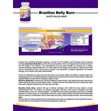 Garcinia Cambogia and Brazilian Belly Burn Combo Pack