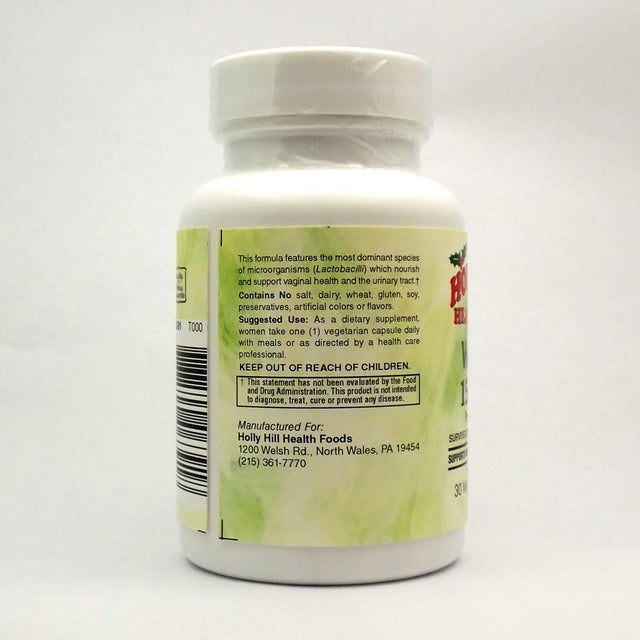Holly Hill Health Foods Women'S Probiotic 15 Billion CFU, 30 Vegetarian Capsules