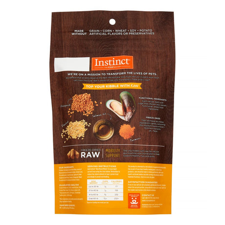 Instinct Freeze Dried Raw Boost Mixers Mobility Support Grain-Free All Natural Dog Food Topper by Nature'S Variety, 5.5 Oz. Bag