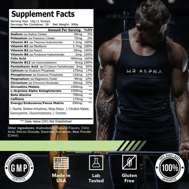 Alpha Nitro Blast+ Build Muscle Booster Supplement for Men