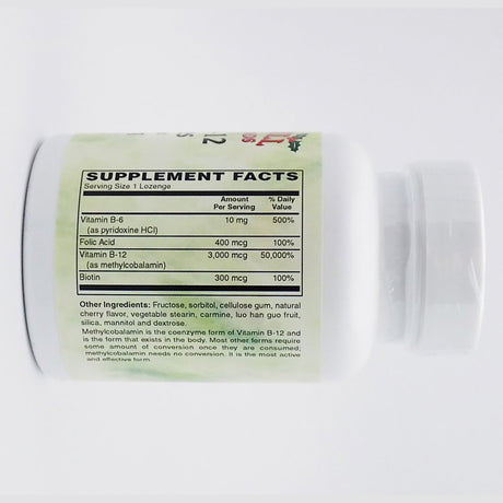 Holly Hill Health Foods, Methyl B-12, Cherry, 50 Lozenges