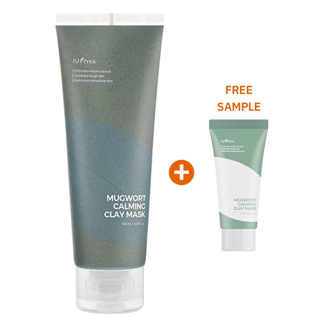 Isntree Mugwort Calming Clay Facial Mask, Blackhead and Sebum Control, 100Ml / 3.38 Fl. Oz.