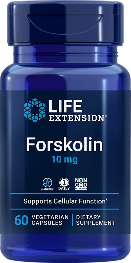 Life Extension Forskolin -- 10 Mg - 60 Vegetarian Capsules