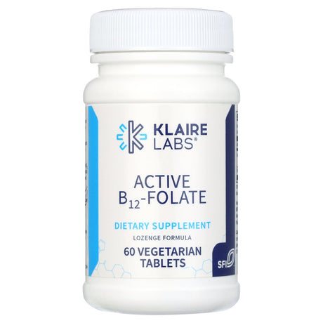 Klaire Labs Active B12-Folate - High-Potency, Fast-Dissolving Tablets