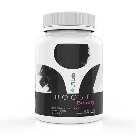 LFI Boost Beauty - Dermatologist Recommended - 28 Powerful & Effective Clinically Studied Ingredients for Beauty Enhancement; Hair, Skin & Nails