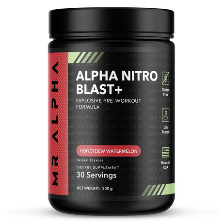 Alpha Nitro Blast+ Build Muscle Booster Supplement for Men