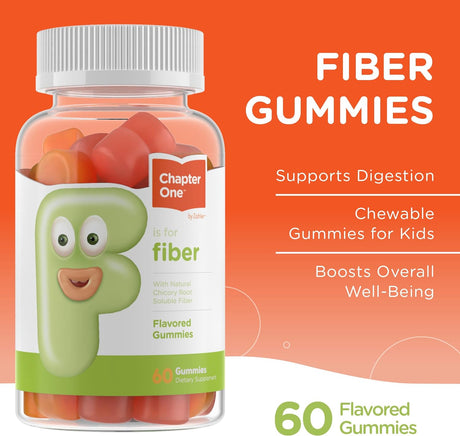 Zahler - Fiber Gummies for Adults & Kids (60 Count) Certified Kosher Adult & Kids Fiber Gummy Chews for Digestion Support, Healthy Regularity & Overall Health - Chewable Children'S Fiber Supplements