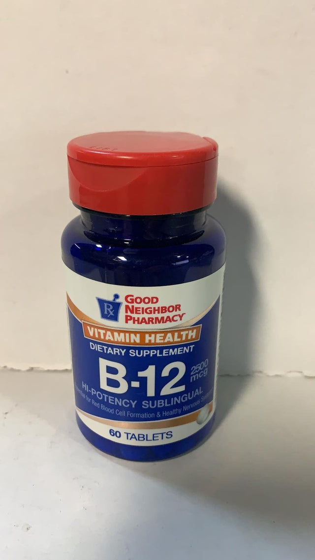 GNP Vitamin B-12 Dietary Supplement 2500 Mcg, 60 Tablets)