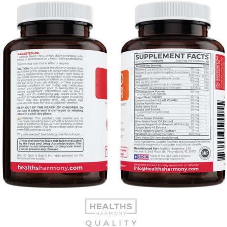 Healths Harmony Balance plus Supplement - Avoid the Daily Peaks and Troughs of Energy, Mood, Focus, Metabolism, & Weight - Natural Herb Support Supplement (60 Capsules)