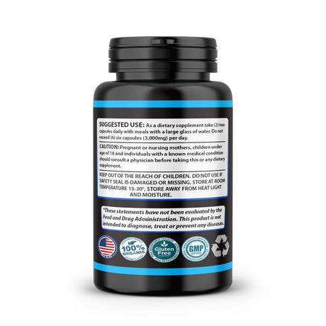 Extra Strength Nitric Oxide Supplement L Arginine 3X Strength Highest Potency
