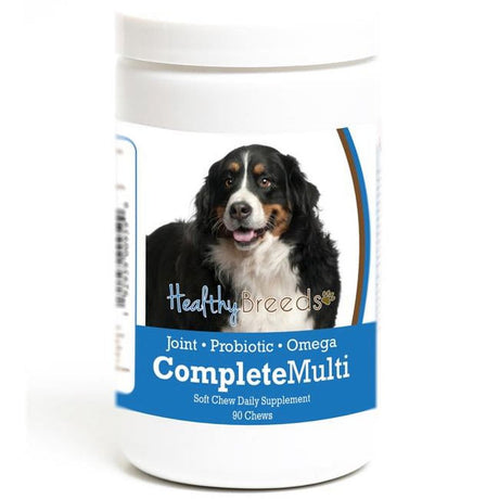 Healthy Breeds 192959009590 Bernese Mountain Dog All in One Multivitamin Soft Chew - 90 Count
